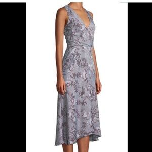 ❤️ 3/$15 RACHEL Rachel Roy Black and Purple Checkered Midi Dress size 2